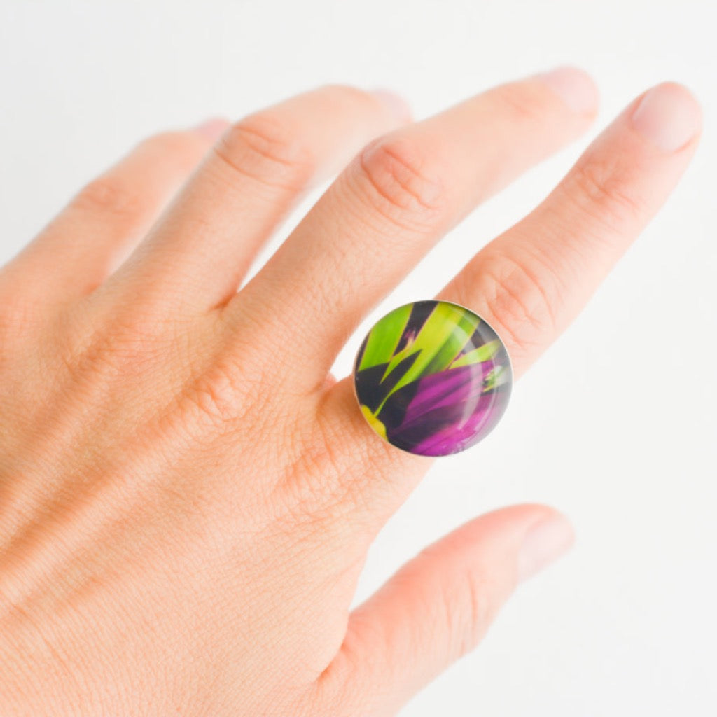Anillo Redondo Agave Morado