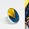 Anillo Redondo Alas de Mariposa Tigre