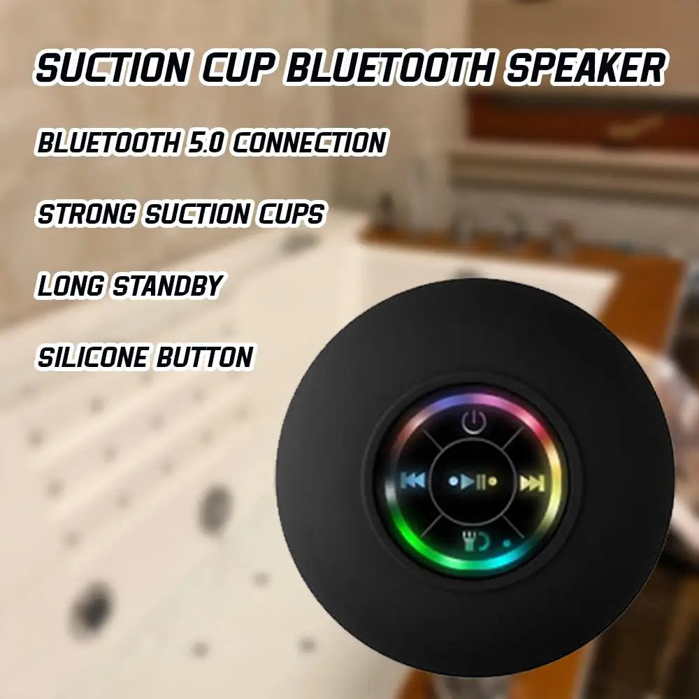 Bluetooth Mini Speaker with LED Lights Black