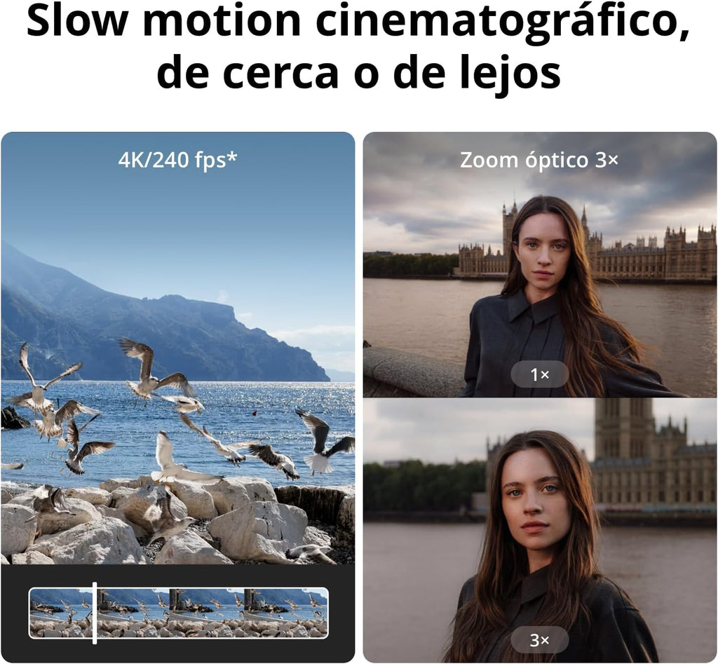 DJI Pack Estándar Osmo Pocket 4P, cámara para Vlogs 4K de Doble Objetivo